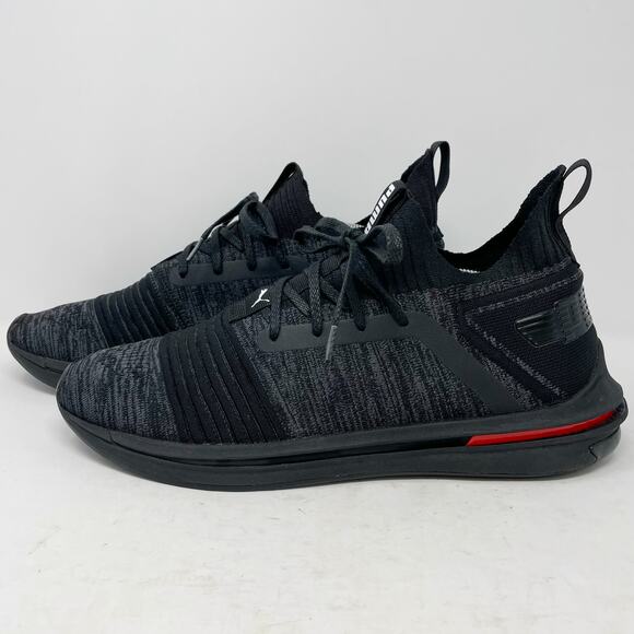 Puma Black Ignite Limitless SR evoKNIT Running Shoes Mens Size 12